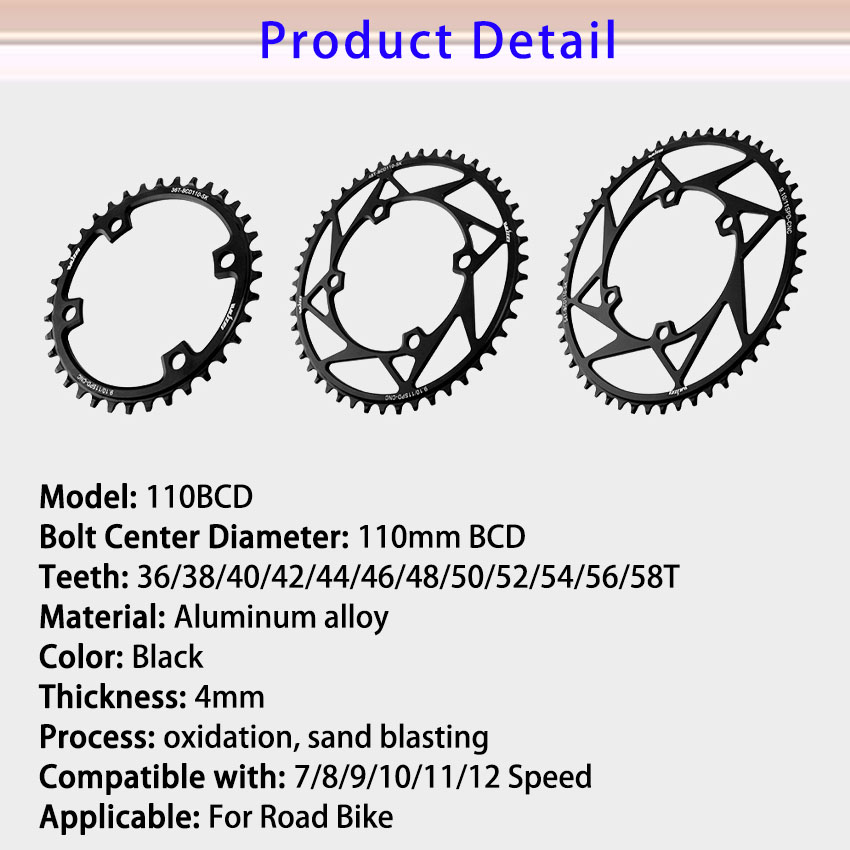 110 plato de bicicleta de carretera bcd para Shimano 105 platos r7000 r8000 r7100 r8100 r9200 4700 5800 6800 dura ace 110bcd rueda de cadena