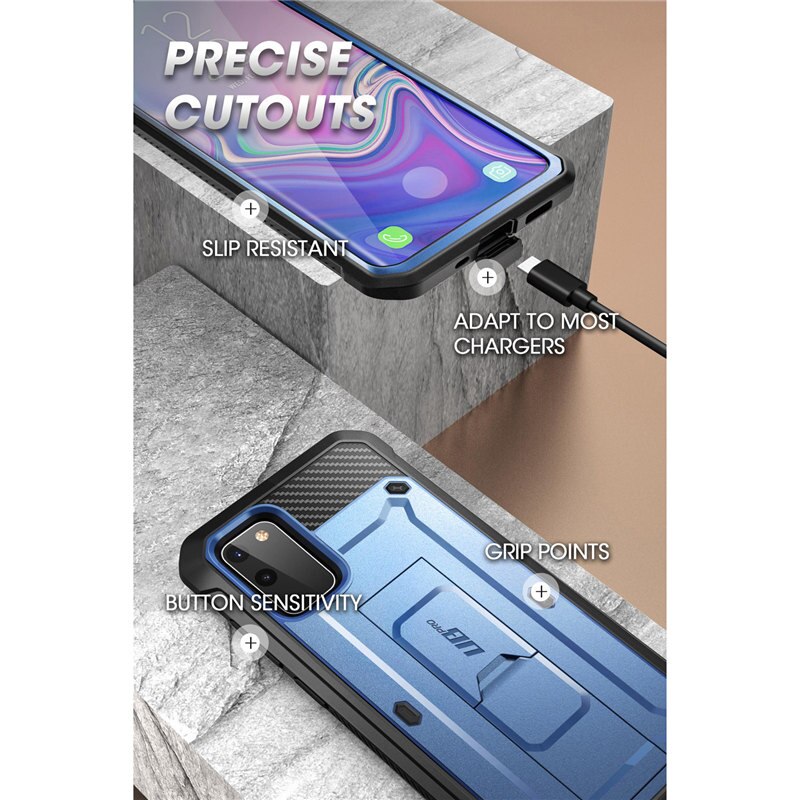 SUPCASE For Samsung Galaxy S20 FE Case Release) UB Pro Full-Body Holster Cover WITH Built-in Screen Protector &amp; Kickstand