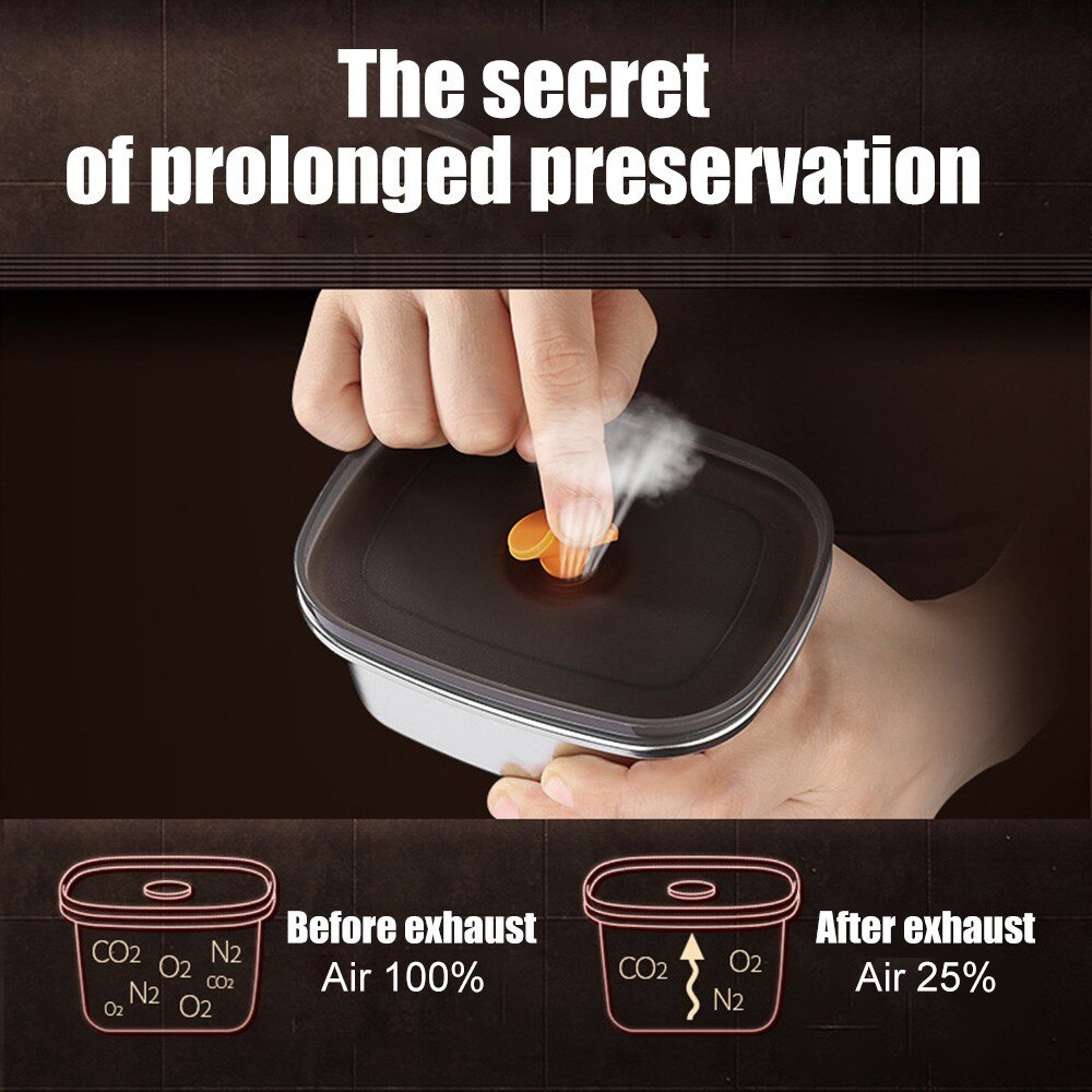 Stainless Steel Lunch Box Food Storage Box Portable Picnic Camping Outdoor Food Crisper Food Storage Container