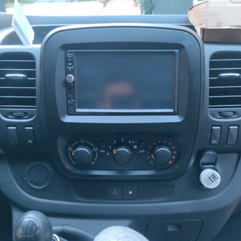 2Din Radio de coche Fascia DVD Panel Kit por Renault Trafic Opel Vivaro estéreo para coche instalación tablero Panel