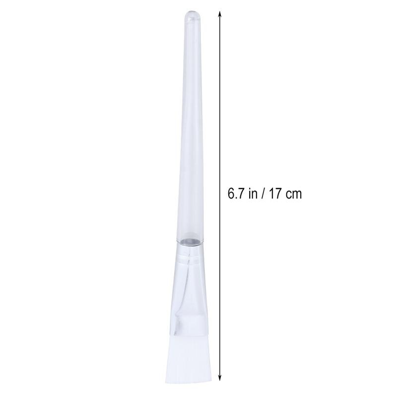 Brochas de cristal transparente para mascarilla Facial, pinceles de maquillaje suaves, aplicador para máscara Facial, 12 Uds.