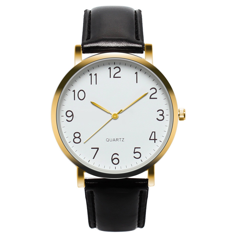 Minimalistische Unisex Horloges Lederen Band Horloges Legering Horloges Mannen En Vrouwen Universal Wrist Klok Reloj Hombre Homme