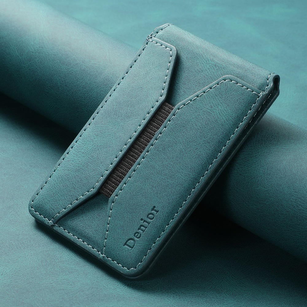 For Magsafe Wallet Phone Card Holder Magnetic Foldable Mobile Phone Stand Leather Anti-theft for iPhone 16 15 14 13 12 Pro Max: WHITE