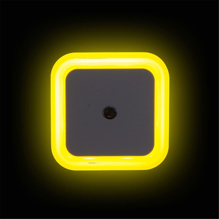 Ljussensor nattlampa lampa luminaria nattlampa för barn barn sovrum vägglampa us/eu plug square baby sovlampa