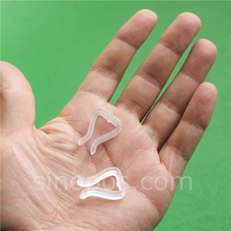 Klar plast byxklämma, tunga kläder handduk byxhängare bar strut clips klänning skjorta skor förpackning tröja säker gripper