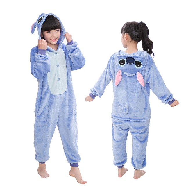 Kinderen Eenhoorn Regenboog Kigurumi Pijama Kids Animal Pyjama Kinderen Unicornio Jumpsuits Overalls: L03 / 8T(Height 115-125CM)