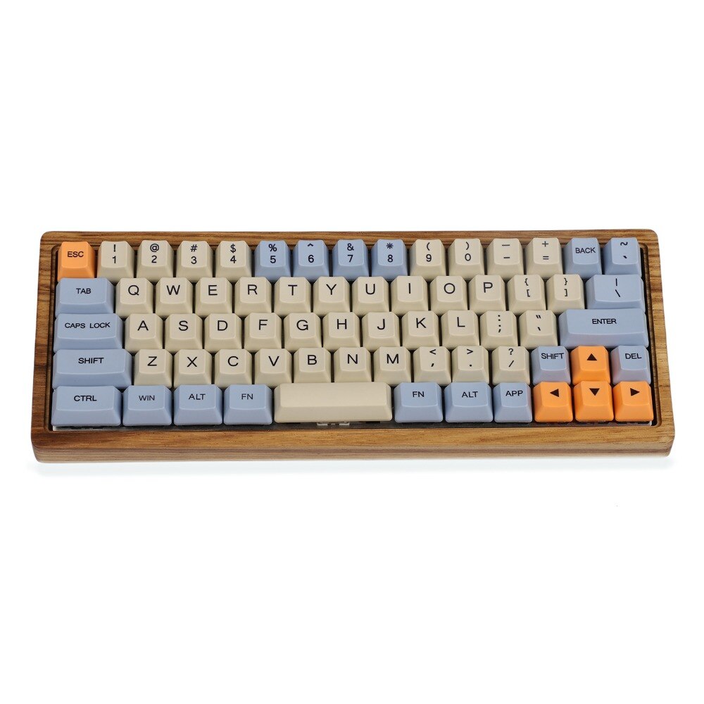 Ymdk Blauw Beige Oranje Dye Sub 64 68 Minila Keyset Dikke Pbt Oem Profiel Mac Keycap Voor Filco Minila YD60M XD64 GK64 Tada68