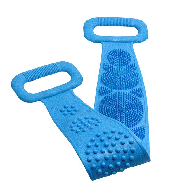 Brosse magique de bain en Silicone, pour le corps, pour le lavage de la peau et la douche: Bleu