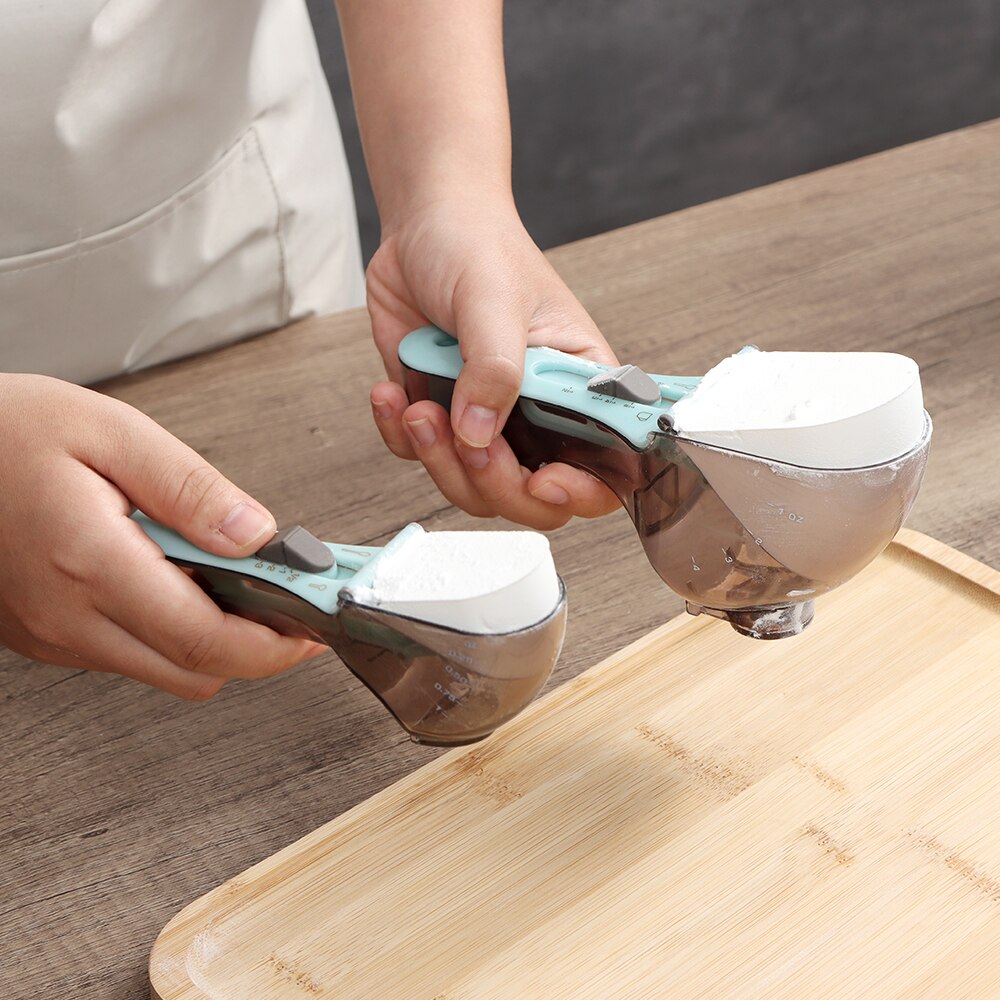 Kitchen Digital Magnetic Adjustable Measuring Spoons Plastic Scoop Spoon With Scale Accessories Worthbuy Baking Digit Cup Tools