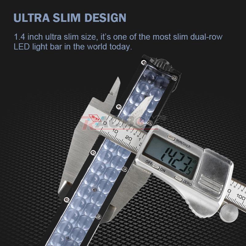 11 inch LED Worklight Slim LED Light Bar Dual Row Spot Beam 6000K White Light Universal Spotlight Driving Light Off-road Car