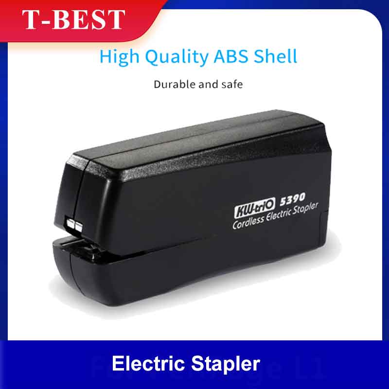 KW-triO 5390 Electric Stapler Machine Battery Portable Automatic No.10 Staples School Paper Stapler Office Stationery