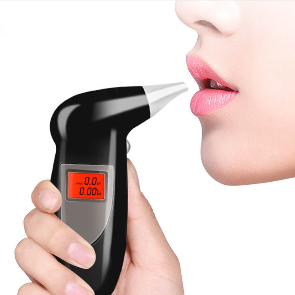Digital alkohol tester ånde alkohol tester åndedrætsværn åndedrætsværn alkohol ånde tester med 5 mundstykker