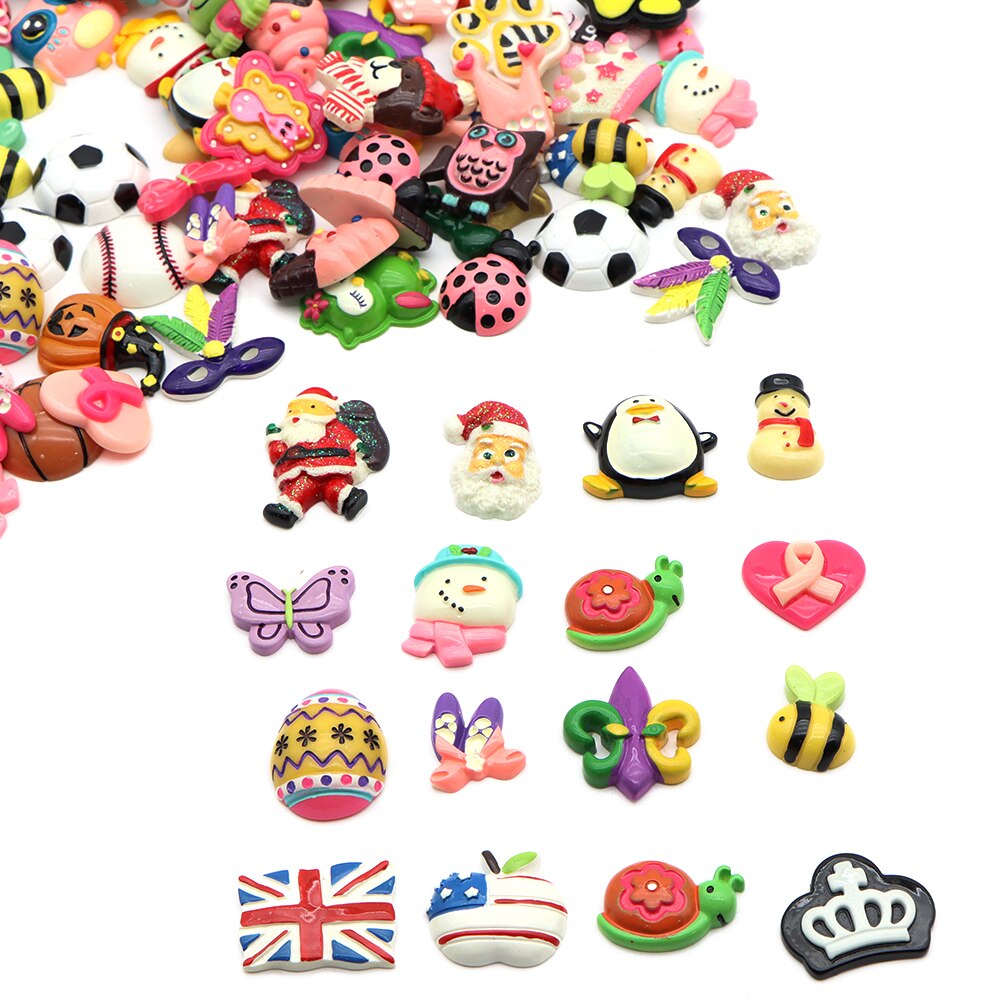 Accesorios David 20 unids/set, accesorios de resina 3D al azar, suministros para manualidades DIY Decoración Juguetes, 1Yc11155