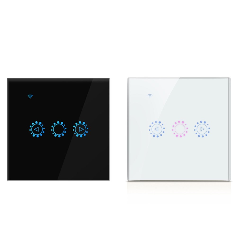 Wifi Intelligent Rolling Door Controller Curtain Switch Voice Controller Remote Wall Control Switch Touch Switch Button
