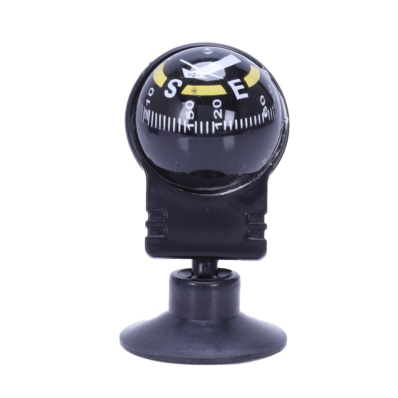 Car Vehicle Floating Ball Magnetic Navigation Compass Black: Default Title