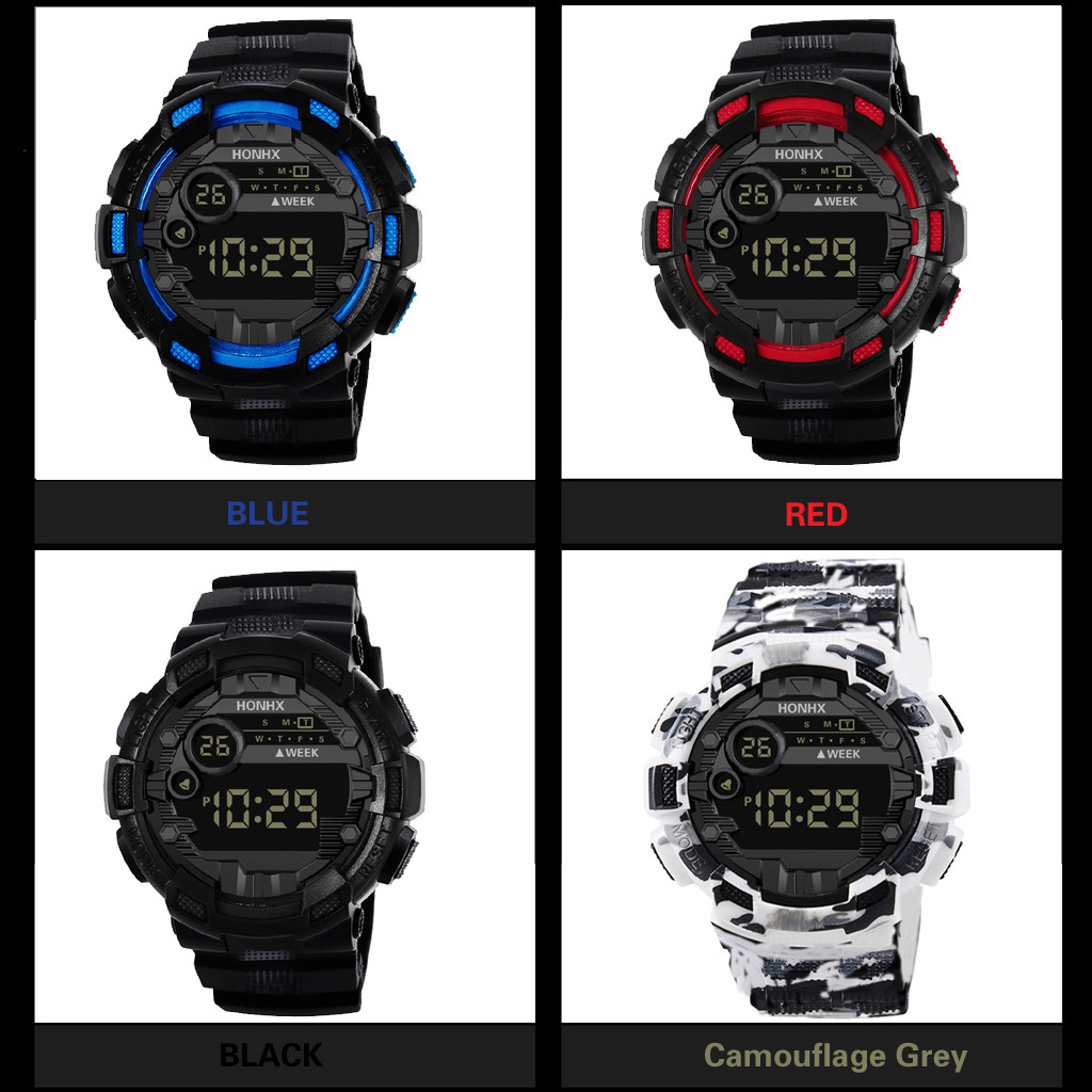 Luxe digitale led-horloge voor heren met datumweergave, sportief, outdoor, elektronisch sporthorloge, verjaardagscadeau, horloges voor mannen, reloj hombre