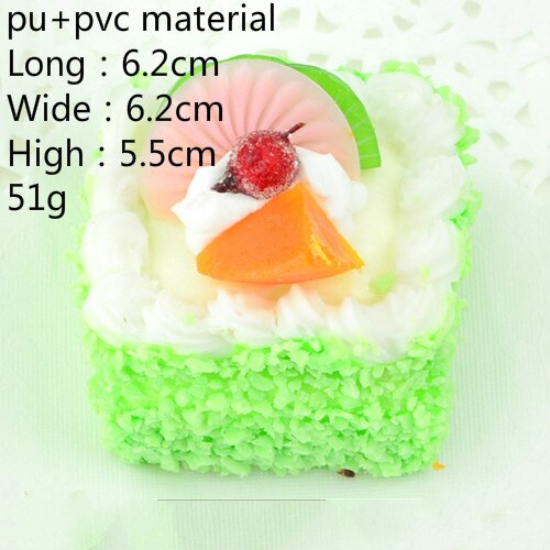 1pc kunstige mad kage snack dessert fest dekoration mini model boligindretning bryllupsfest fotografering rekvisitter gør-det-selv tilbehør: Fang huangtao lv