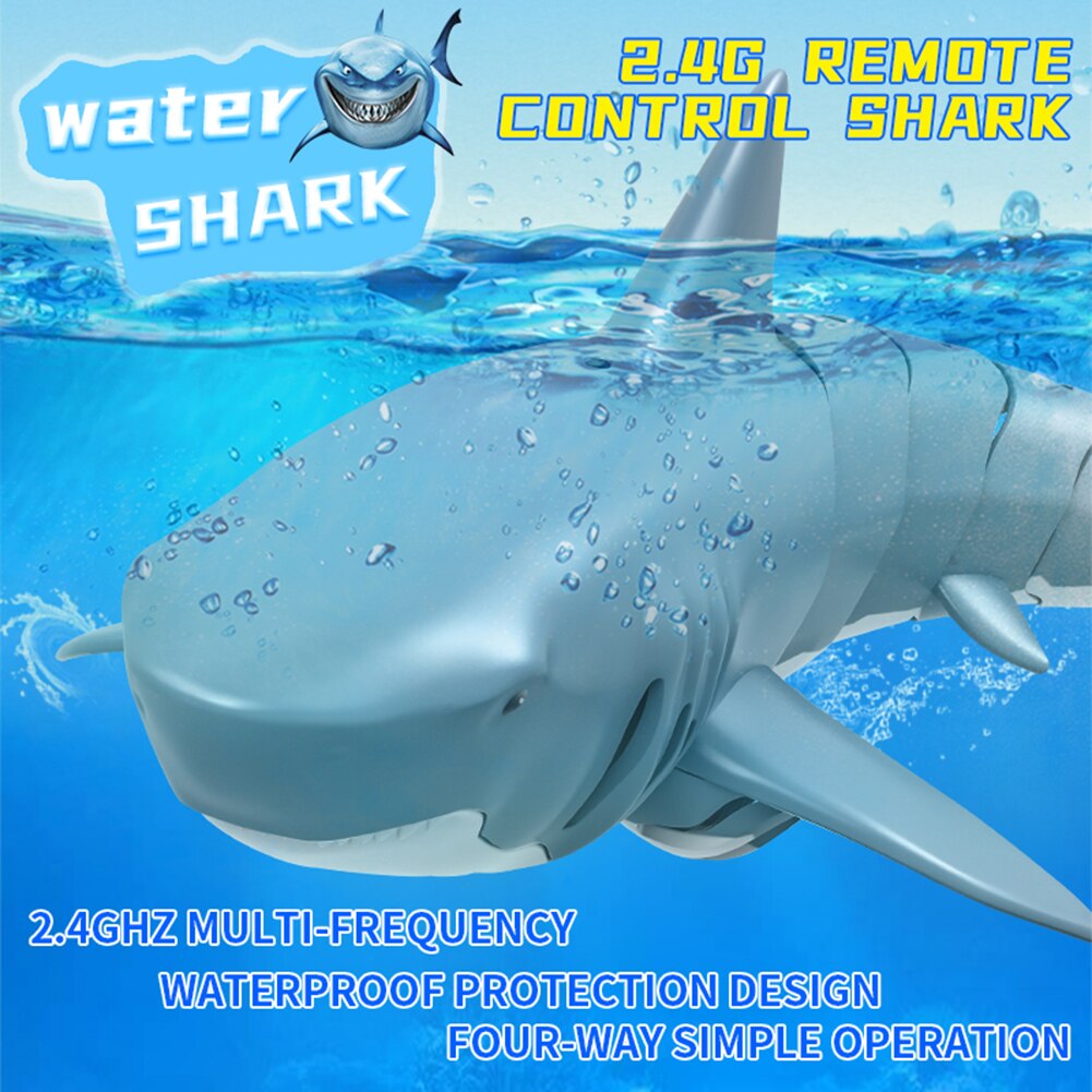 Electric Water Control Shark Toys RC Fish Waterproof Remote Game 2.4G Underwater Educational Learning Study