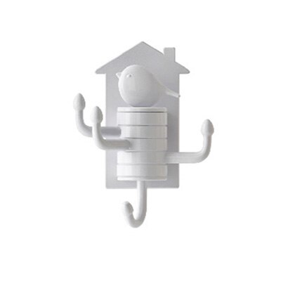 Verticale draaihaak multifunctionele haak voor thuis sleutelhouder wandhaak keuken badkamer hanger plakhaken: Grijs