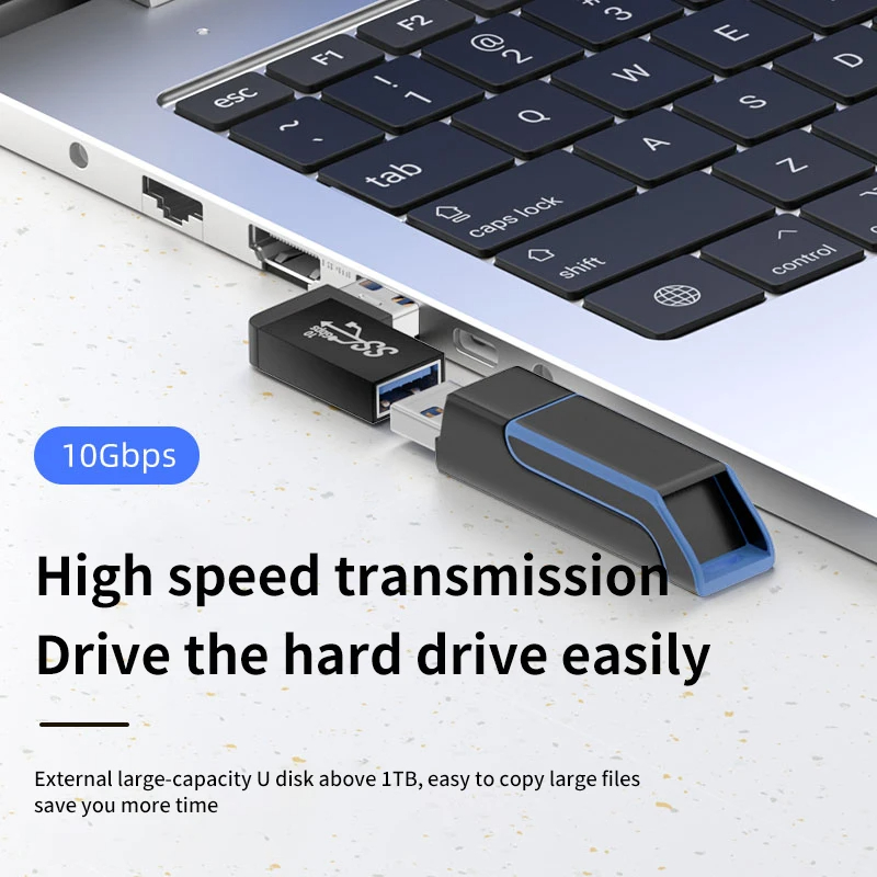 Adaptateur d'extension USB 3.0 mâle à femelle à Angle droit, coude vers le haut, connecteur USB 10Gbps pour PC portable, convertisseur de prise, 90 degrés