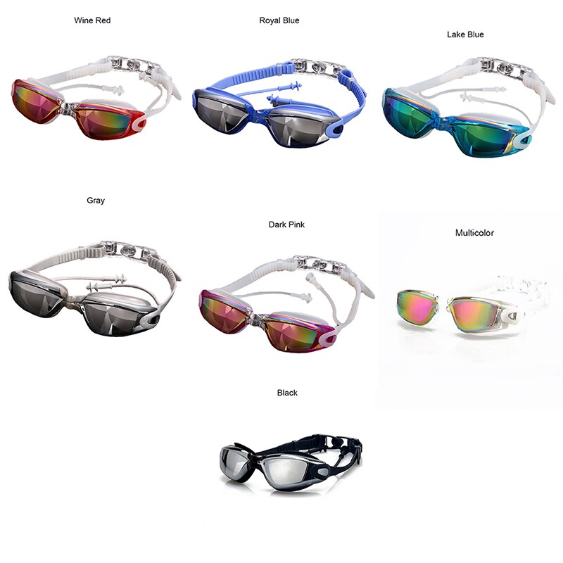 Nowy regulowany gogle gogle pływackie anty-mgła ochrona UV dla dzieci wodoodporny silikonowy lustrzane okulary pływackie