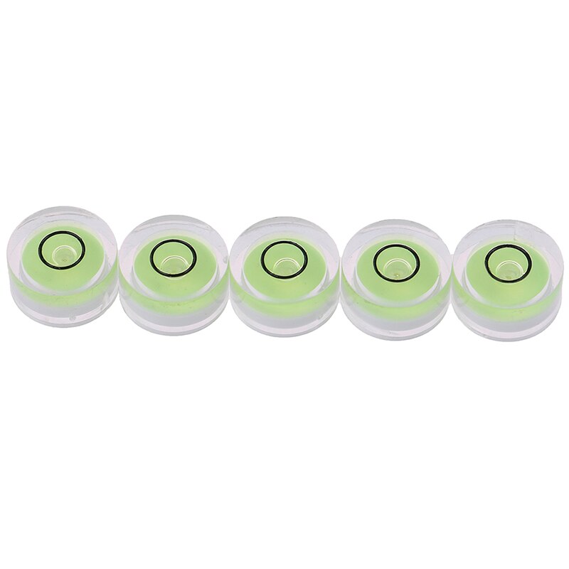 5 stuks 1.2cm mini ronde waterpas graden markering oppervlakte waterpas liniaal meetinstrument