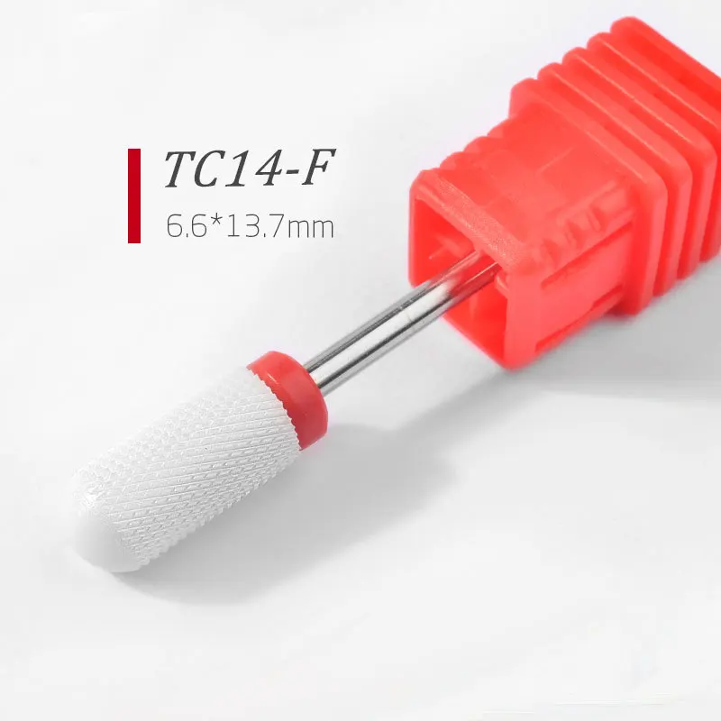 Brocas de cerámica para uñas, fresa, Lima, lima de uñas, cabeza de molienda, pulidor eléctrico de pedicura, pulidor de manicura, cutícula, herramientas de Arte de uñas limpias: violet