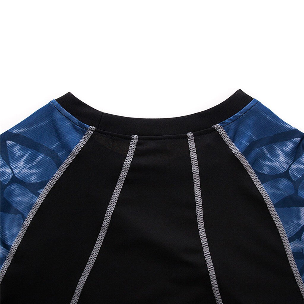 Shirts Men's Long Sleeve Yoga Fitness Print Shirts Top Blouse chaqueta de los hombres