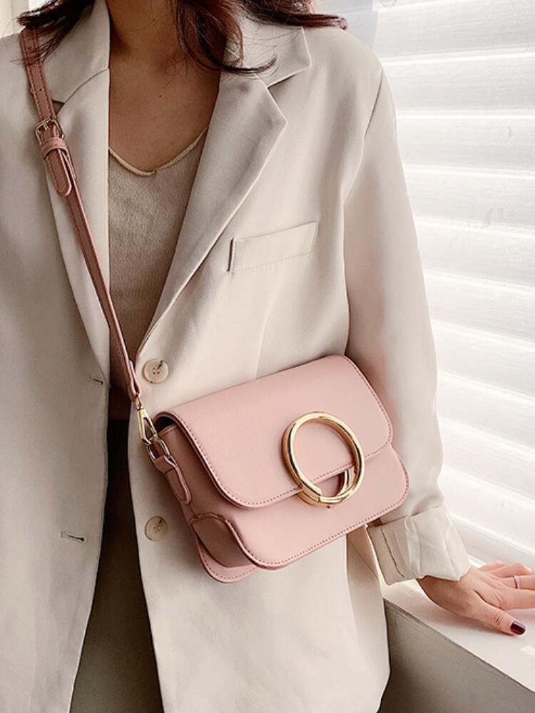 Couleur unie carré sac à bandoulière nouvelle en cuir PU femmes sac à main de créateur mignon dame épaule sac de messager