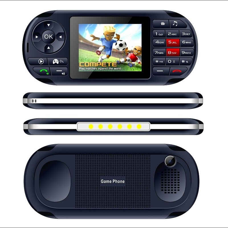 2.8 inch straight button for PSP game console 4 frequency 2G mobile phone: Blue