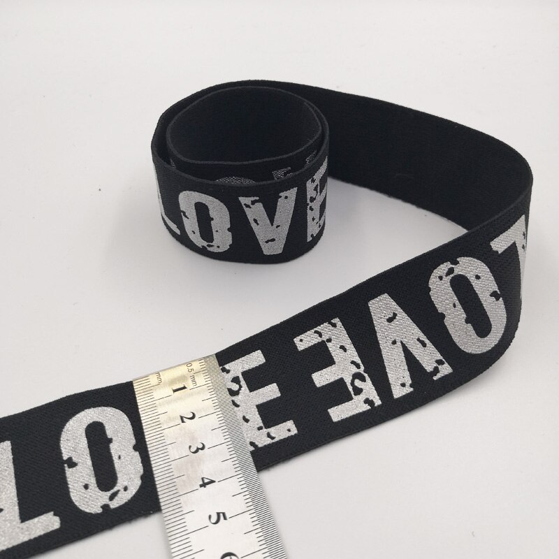 1M Elastic Bands 4cm Wide Grain Trousers Elastic Ribbon Waistband Colorful Stripe Rubber Band 40mm Webbing Bags Sewing Cloth: 18