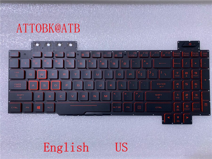 Spanish/Arabic/English Laptop Keyboard For ASUS TUF Gaming FX504 FX504GE FX504GD FX80 FX86S FX80GE FZ80 ZX80G FX86FE Backlight