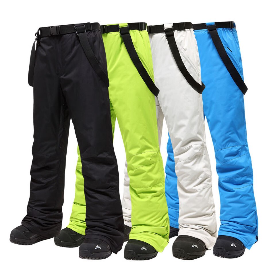 Ski Pants Men -30Celsius Windproof Waterproof Warm Couple Snow Trousers Winter Ski Snowboard Pants Brand