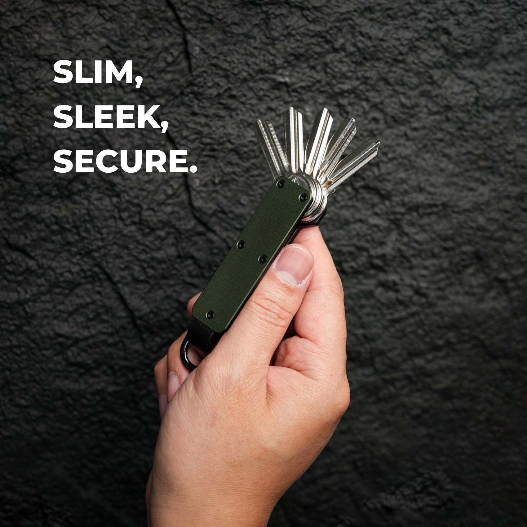 Aluminum Key Organizer 1-5 Keys Compact Aluminum Key Organizer - Minimalist , ideal for everyday use and special occasions