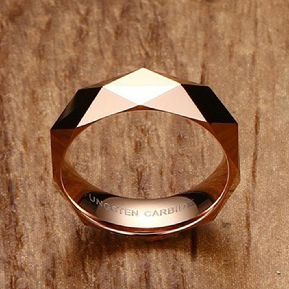 Tungsten Ring Wedding Bands Ring Geometrische 6mm Vrouwen Tungsten Carbide Ringen Sieraden Unisex heren Tungsten Ring