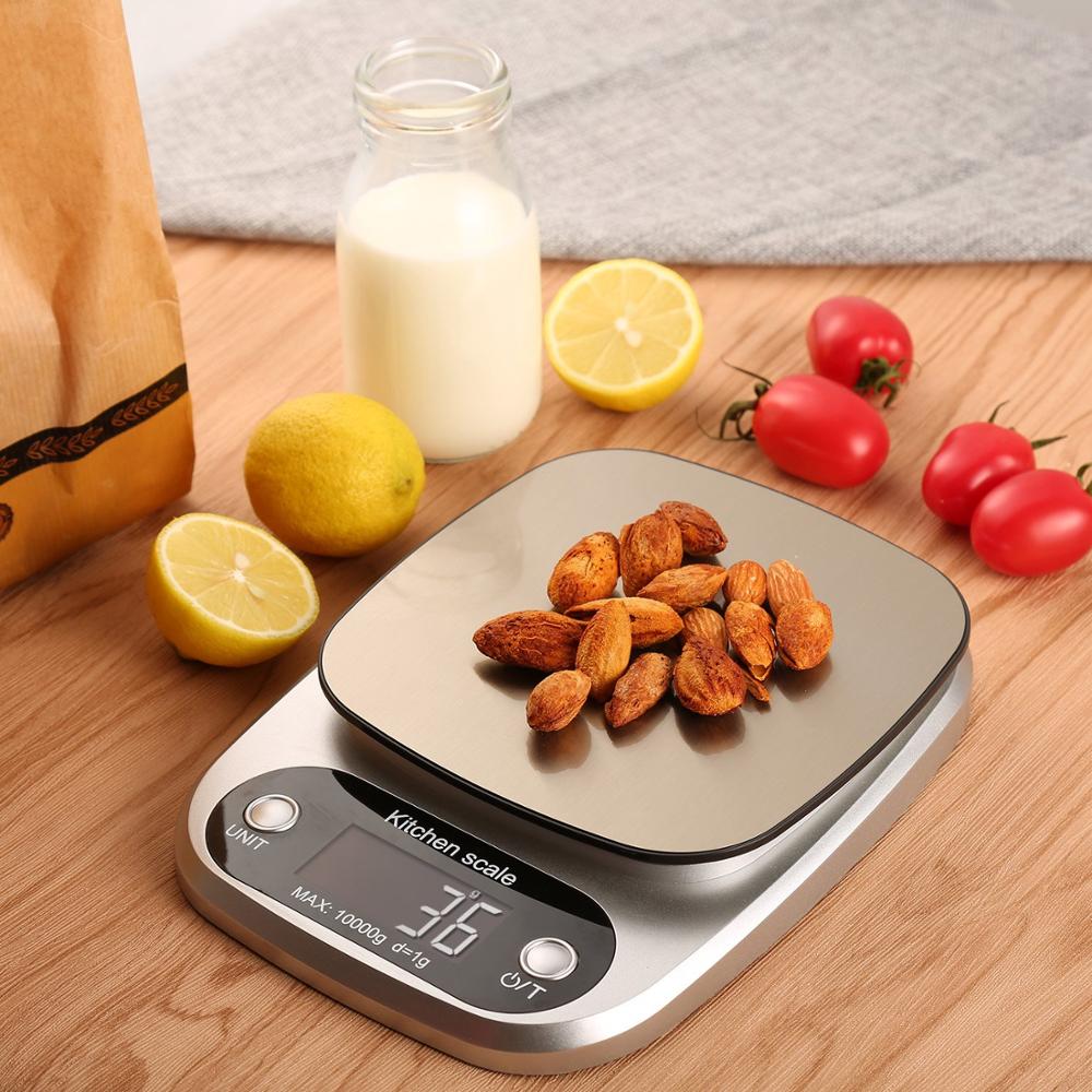 10kg Kitchen Scale Electronic Digital Food Scales With LCD Display Housewares Kitchen Accessories Novelty for Home Baking Cook