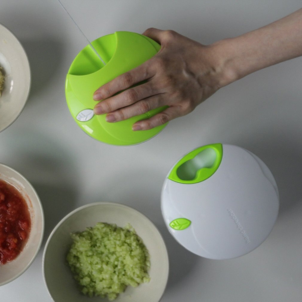 Handhakker, groentensnijder, multifunctionele roterende vleesmolen, handmatige touwkeukenmachine voor keuken en huishouden