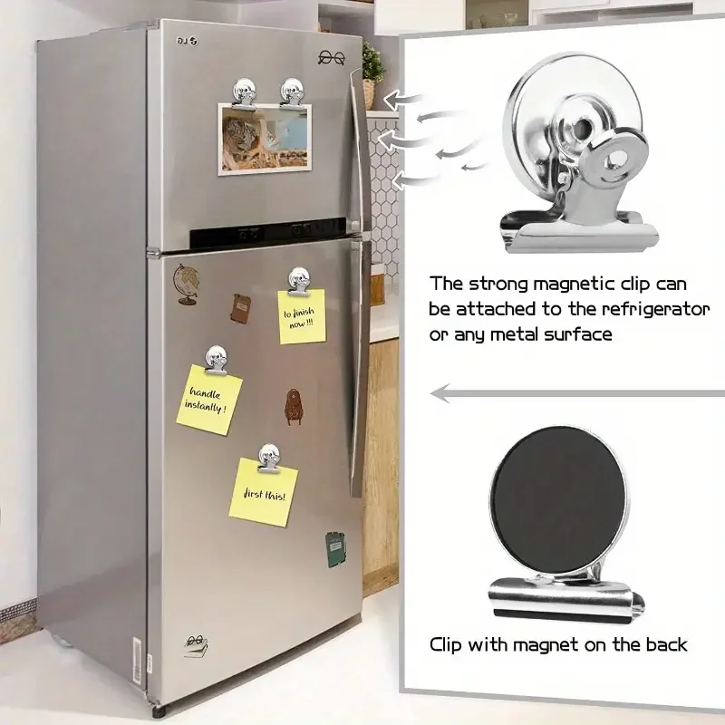 Metall-Magnetklammern – Whiteboard, Zuhause, Küche, Büro – für Organisation und Komfort – organisieren Sie Ihren Leben magnetisch