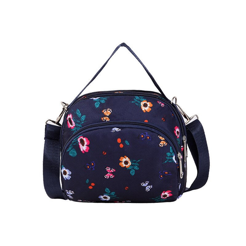 Vrouwen Canvas Tas, Casual Een Schouder Koreaanse Stijl Handtas, Cross-Body Bag: Small flowers