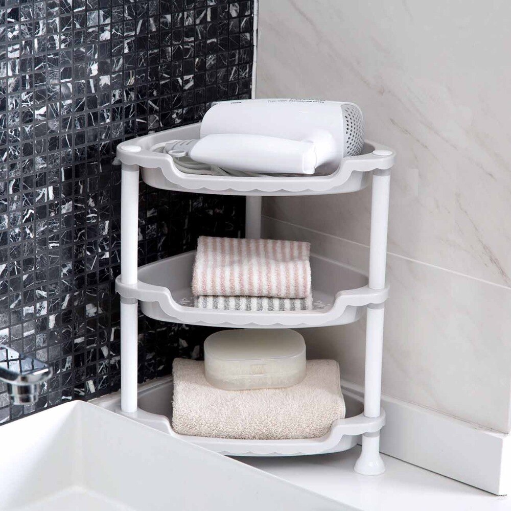 Bathroom Organizer Shelf Gap Holder 4/3 Layer Self Kitchen Space Saving Assembled Storage Rack For Dishes Pot Kitchen Tools