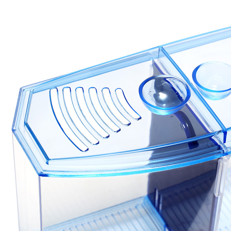 Mini Fish Tank Aquarium Betta Box Transparent Arcylic Fish Breeding Box Double Guppies Hatching Double Layer Incubator