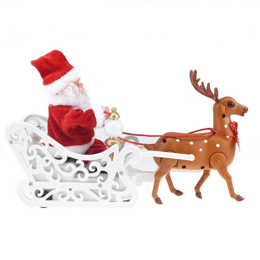 Weihnachten thematisiert dekorationen personalisierte Santa Claus auf sterben schlitten rentier ornamente Weihnachten und Neujahr gruß: Ursprünglich Titel