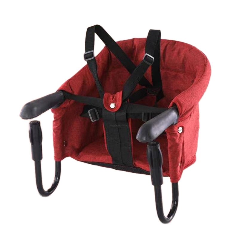 Trona portátil para bebé, silla de alimentación plegable, elevador de asiento, cinturón de seguridad para comedor: Red