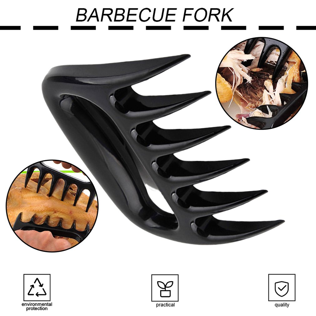 1Pcs Vlees Shredder Barbecue Vork Bear Claw Vlees Separator Handvat Keuken Voedsel Vork Vlees Slicer Bbq Grill Vlees Handler keuken Fo