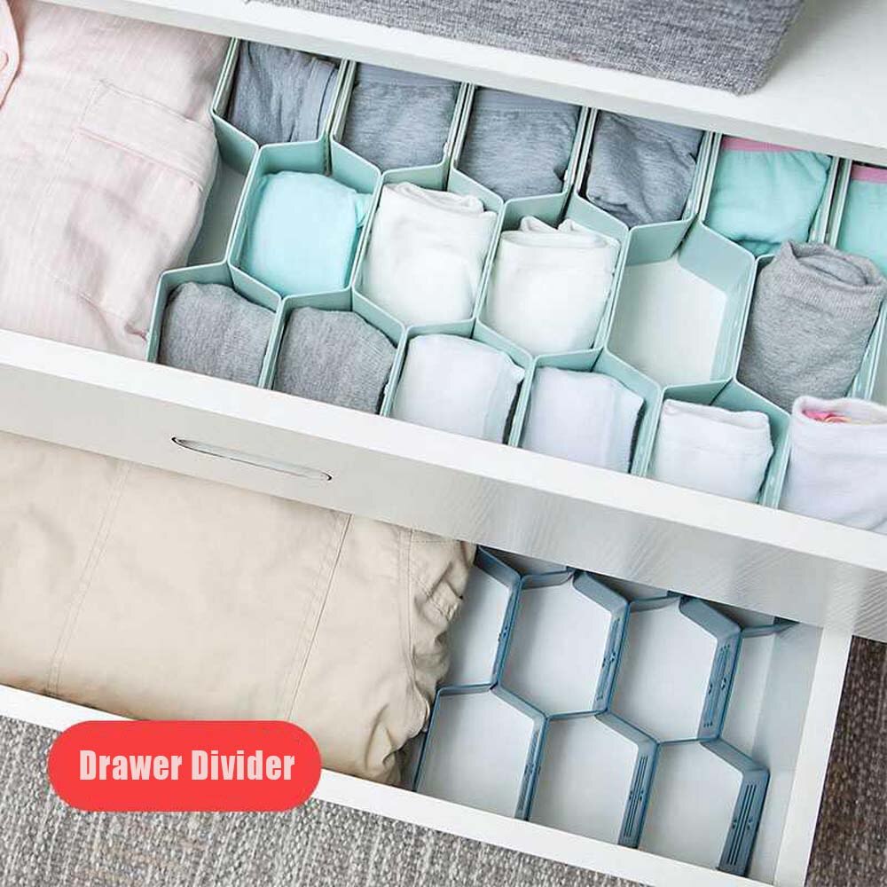 Schublade Waben Schindel Partition Teiler Kasten Separator DIY Netz Lagerung Organizer Zell Sortierung Höschen Socken