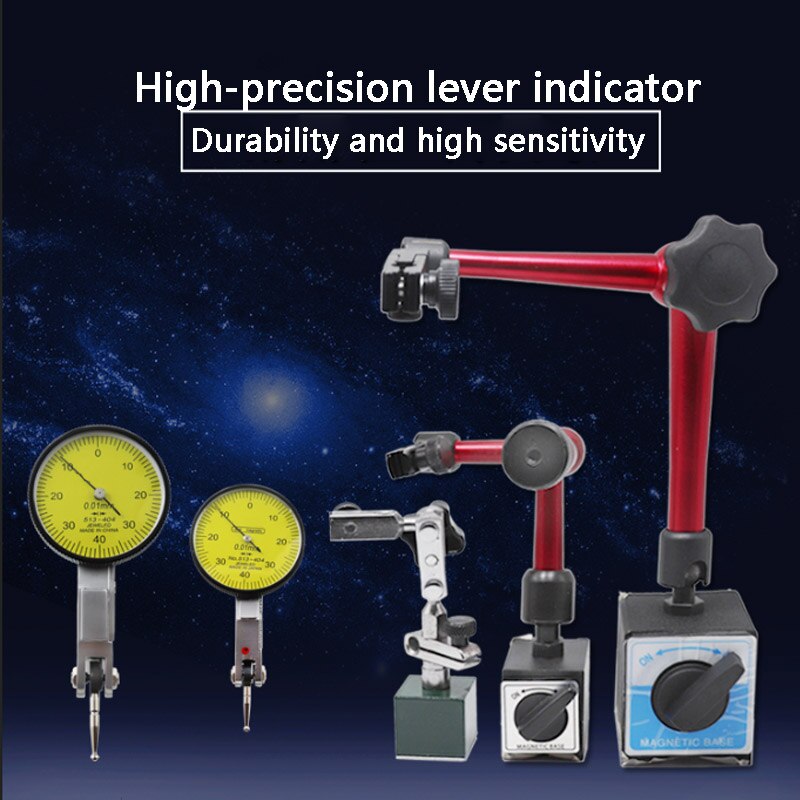 Dial Indicator High Precision 0-0.8mm Dial Indicator Measuring Instrument Dial Indicator Lever Calibration YZ