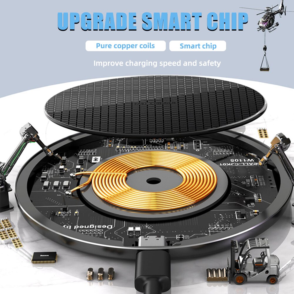 10w qi-schnellladegeräte für iphone 12 pro max, 11 pro, xr, xs max, samsung, huawei, xiaomi und oppo – induktives schnellladen