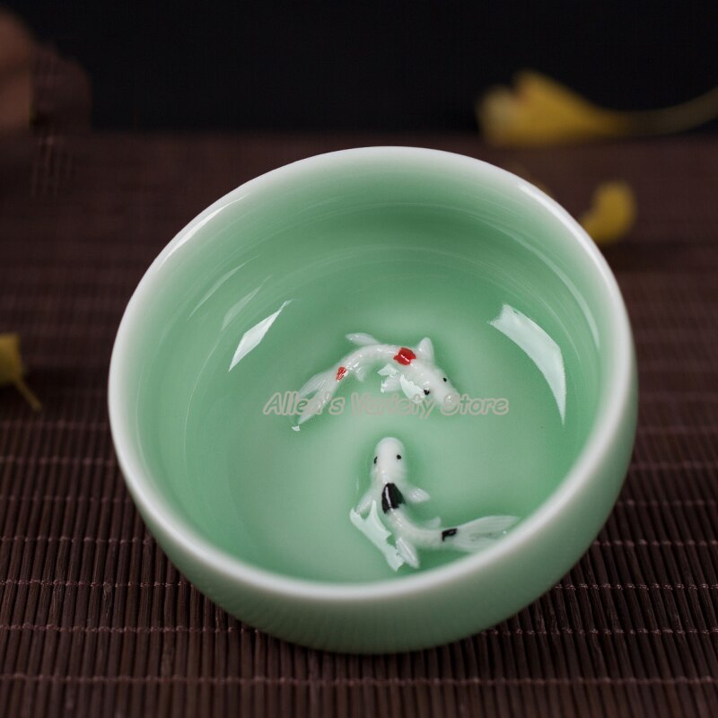 ! Crackle glaze Saucer china Porcelain coffee cup Chinese Longquan Celadon Celadon Teacup cups tea set cups tea sets