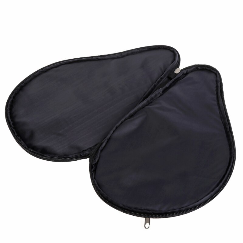 Waterproof Black Table Tennis Racket Bag PingPong Paddle Bat Case w/ Ball Pouch for training ping pong case