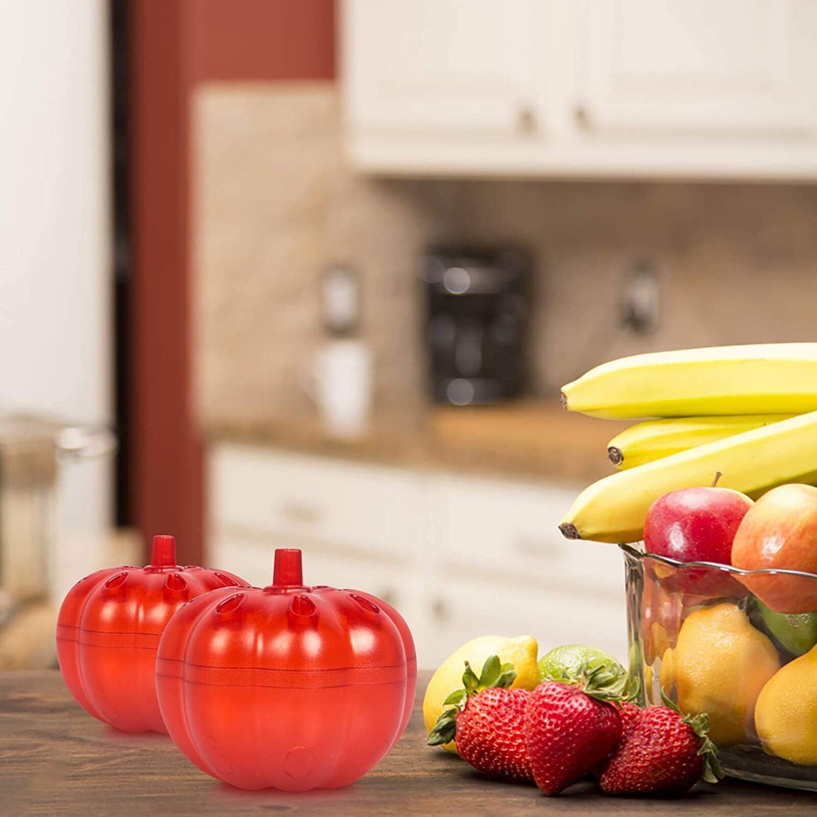 2pcs Fruit Fly Trap For Kitchens Safe Non-toxic Fly Killer Indoor Fly Trap Pumpkin Shape Reusable Silicone Kitchen Tool